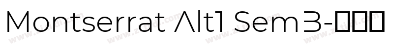 Montserrat Alt1 SemB字体转换